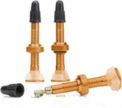 DEWENWILS Dww-2pcs Tubeless Valve Stem Mtb Bike Valve Stem Golden Aluminum Alloy -Bikes Shop 601190192 max
