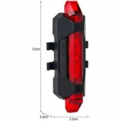 Unbranded Generico Rear Light Usb Bicycle Red Light Bike Headlight Warning Safety Led -Bikes Shop 601591557 max