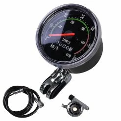 Unbranded Bicycle Bike Speedometer Analog Mechanical Odometer With Hardware Universal New
