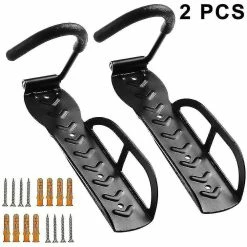 Unbranded Bike Hanger, 2 Pack Heavy Duty Bicycle Wall Hook Mount Holder For Garage/shed, Vertical Bike Rack Indoor Storage System With Screw