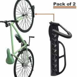 Unbranded Bike Hanger, 2 Pack Heavy Duty Bicycle Wall Hook Mount Holder For Garage/shed, Vertical Bike Rack Indoor Storage System With Screw -Bikes Shop 608609508 max