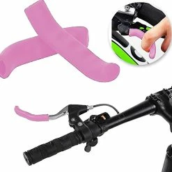 Unbranded Brake Lever Grips, Anti-slip Silicone Rubber Bike Brake Covers, Pink -Bikes Shop 611527961 max
