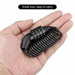 Unbranded Durable Helmet Chain 4 Digit Combination Portable Mountain Bike Bike Anti-theft Cable Anti-theft Lock Bike Lock -Bikes Shop 613146336 max