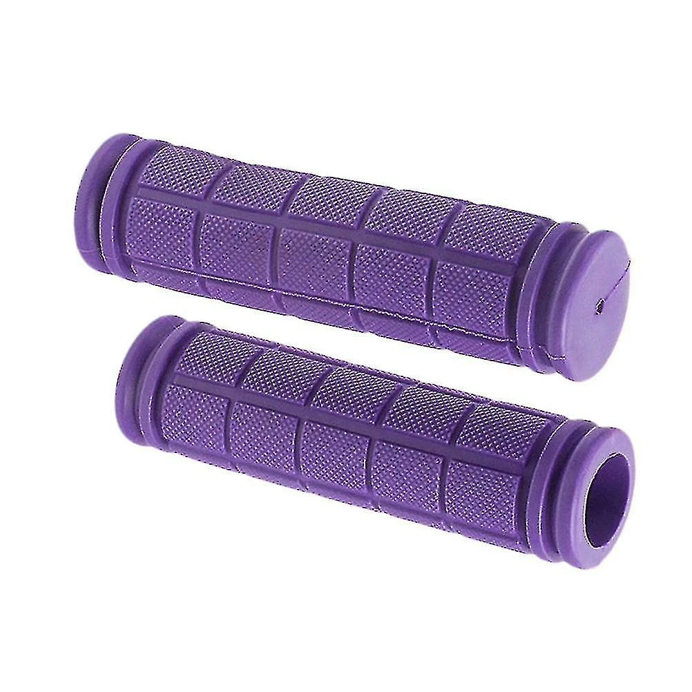 Unbranded 2pcs Handlebar Grips Mountain Bike Rubber Non *slip Handlebar Grip (purple) 2 Unbranded 2pcs Handlebar Grips Mountain Bike Rubber Non *slip Handlebar Grip (purple) - Image 2