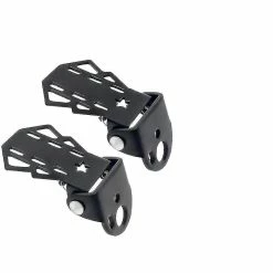 Unbranded Bike Rear Foot Pedal Bicycle Foldable Foot Rest For Kids Rear Seat Safety Anti-slip Footrest2pcsblack