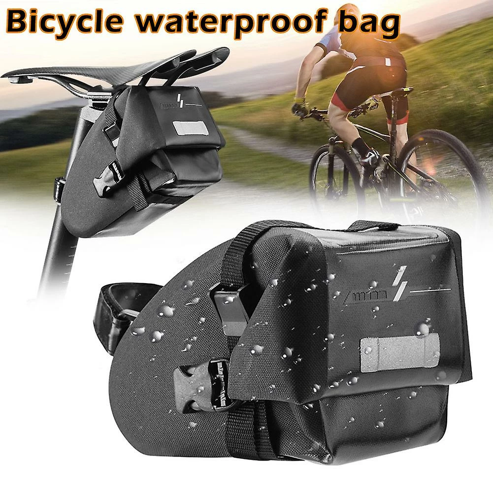 Unbranded Bike Saddle Bag Waterproof Large Capacity Buckle Install Cycling Bag For Bicycle 1 Unbranded Bike Saddle Bag Waterproof Large Capacity Buckle Install Cycling Bag For Bicycle
