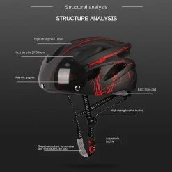 Unbranded Outdoor Road Mountain Bike Helmet With Riding Cycling Helmet With Visor Lens Sports Mtb Bicycle Helmet -Bikes Shop 623149999 max