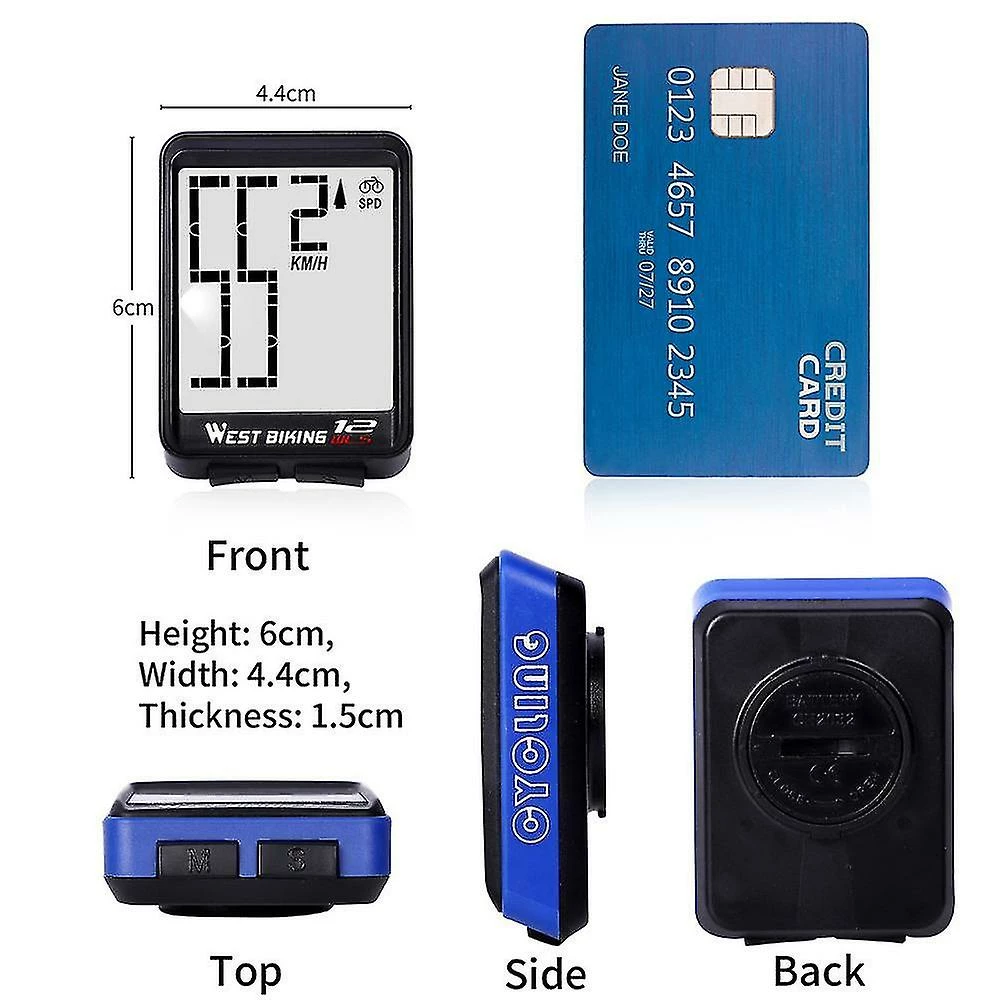 Unbranded Wireless Bike Computer Bicycle Speedometer Waterproof Lcd Stopwatch Backlight Automatic Wake-up Multi-functions Distance, Time Mimenor 4 Unbranded Wireless Bike Computer Bicycle Speedometer Waterproof Lcd Stopwatch Backlight Automatic Wake-up Multi-functions Distance, Time Mimenor - Image 4