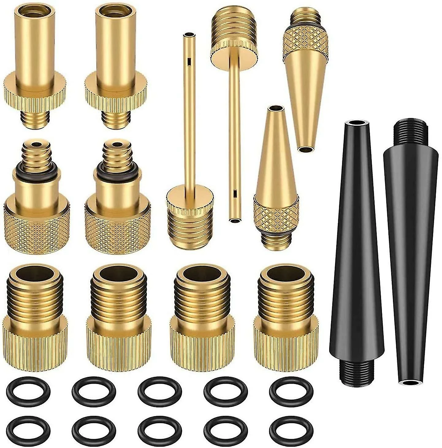 Unbranded Bike Valve Adapters, 24 Pcs Bike Inflation Adapter Kit, Bike Valve With Seal Ring, Easy To Install For Dv Av Sv Bike Pump Compressors Pumps 1 Unbranded Bike Valve Adapters, 24 Pcs Bike Inflation Adapter Kit, Bike Valve With Seal Ring, Easy To Install For Dv Av Sv Bike Pump Compressors Pumps