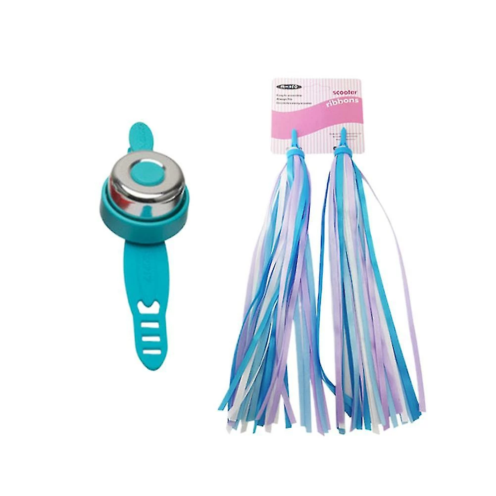 Unbranded 2pcs Children Bike Grips Tassels With 1pc Bell Set Scooter Ribbons Handlebar Weave Streamers Bike Accessories (blue Tassels And Red Bell) 1 Unbranded 2pcs Children Bike Grips Tassels With 1pc Bell Set Scooter Ribbons Handlebar Weave Streamers Bike Accessories (blue Tassels And Red Bell)