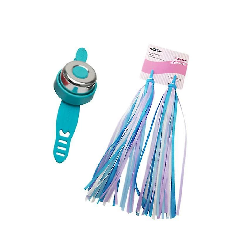 Unbranded 2pcs Children Bike Grips Tassels With 1pc Bell Set Scooter Ribbons Handlebar Weave Streamers Bike Accessories (blue Tassels And Red Bell) 3 Unbranded 2pcs Children Bike Grips Tassels With 1pc Bell Set Scooter Ribbons Handlebar Weave Streamers Bike Accessories (blue Tassels And Red Bell) - Image 3