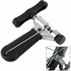 Nufasion Chain Breaker Tool, Universal For 7 8 9 10 Speed Chain Link Removal With Stainless Steel Backup Pins, Easy Using Bike Chain Splitter Cutter Portable C