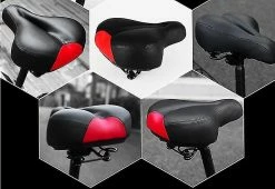 Nufasion City Bicycle Saddle Soft Road Bike Seat Cover Comfortable Foam Seat Cushion Mountain Cycling Saddle For Bicycle Bike Accessories(1pcs, Black) -Bikes Shop 637557887 max