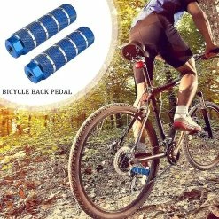Nufasion Bike Foot Pegs, Axle Rear Foot Pegs Aluminum Alloy Stunt Pegs Anti-slip Rear Feet Pedals For Mountain Bikes Bicycle1setblue -Bikes Shop 637594736 max