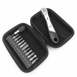 Unbranded Multifunctional Bicycle Repair Tools Mtb Mountain Bike Ratchet Wrench Spanner Screwdriver Bit Storage Hard Shell Bag Kit