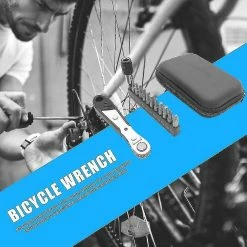 Unbranded Multifunctional Bicycle Repair Tools Mtb Mountain Bike Ratchet Wrench Spanner Screwdriver Bit Storage Hard Shell Bag Kit -Bikes Shop 640272650 max