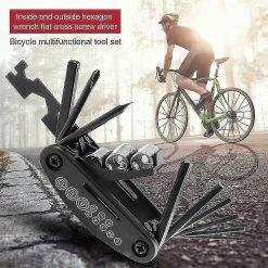 Unbranded 16 In 1 Bicycle Repair Tools Kit Mountain Bike Folding Multitool With Hexagon Wrench Socket Screwdriver Riding Cycling Equipment -Bikes Shop 640272848 max