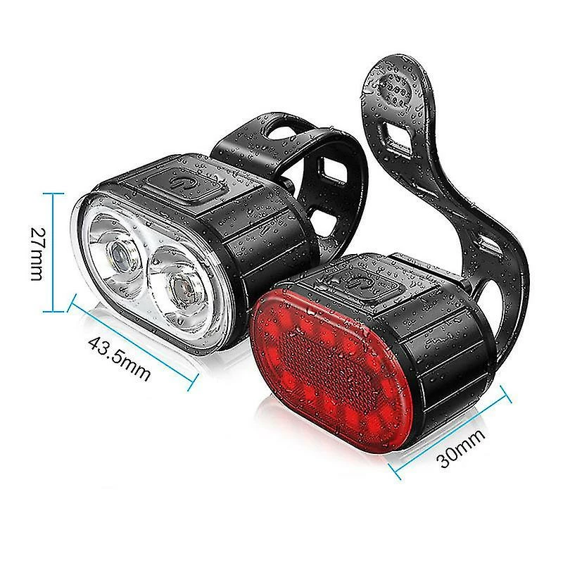 Unbranded Bike Light Set Rechargeable Rainproof Super Bright Bicycle Lights Night Riding 2 Unbranded Bike Light Set Rechargeable Rainproof Super Bright Bicycle Lights Night Riding - Image 2
