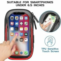 Unbranded Bike Phone Mount Bag Bike Front Frame Handlebar Bag Waterproof Bike Phone Holder Case Bicycle Accessories Pouch Sensitive Touch Screen -Bikes Shop 642419337 max