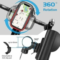 Unbranded Bike Phone Mount Bag Bike Front Frame Handlebar Bag Waterproof Bike Phone Holder Case Bicycle Accessories Pouch Sensitive Touch Screen -Bikes Shop 642419841 max