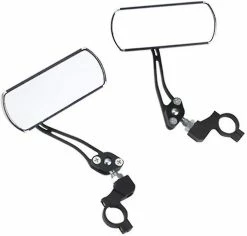 Unbranded 1 Pair Adjustable Bicycle Mirror Bicycle Rear View Mirror Safety Mountain Bike Cycling Accessories