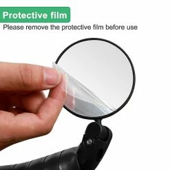 Unbranded 1/2pcs Universal Bicycle Rearview Mirror Adjustable Rotate Wide-angle Cycling Handlebar Rear View For Mtb Road Bike Accessories -Bikes Shop 642425446 max