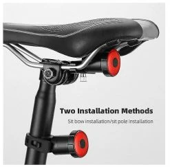 Unbranded Ultra Bright Smart Bike Tail Light,usb Rechargeable Brake Sensing Bicycle Light,high Intensity Rear Led Accessories Fits On Any Road Bikes Style1(blac -Bikes Shop 642430487 max