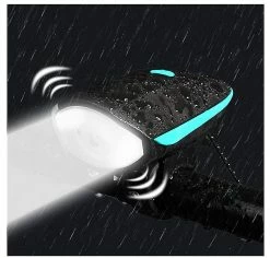 Unbranded Bike Light, Bike Lights Car Headlight Usb Charging Night Riding Glare Flashlight With Electric Horn Bicycle Accessories Cycling Equipment (black) -Bikes Shop 642430923 max