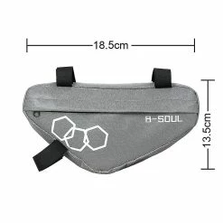 Unbranded Bike Bicycle Bag Waterproof Triangle Bike Bag Front Tube Frame Bag Mountain Bike Triangle Pouch Frame Holder Bicycle Accessories