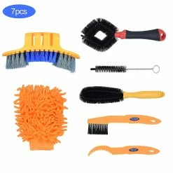 Unbranded Bike Cleaning Kit Bicycle Cycling Chain Cleaner Scrubber Brushes Mountain Bike Wash Tool Set Bicycle Repair Tools Accessories