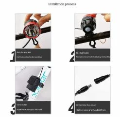 Unbranded Bicycle Light Usb Headlight Night Riding Glare Bicycle Accessories Riding Led Equipment Mountain Bike Usb(yellow) -Bikes Shop 642433114 max