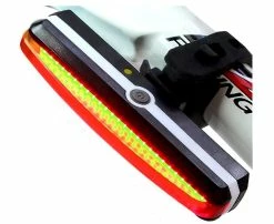 Unbranded Bike Light, Ultra Bright Bike Light Usb Rechargeable Bicycle Tail Light. Red High Intensity Rear Led Accessories (black)