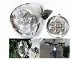 Unbranded Bicycle Lights 3 Led Vintage Retro Classic Bike Front Lights Lamp Bicycle Ligh Cycling Accessories(white) -Bikes Shop 642434059 max