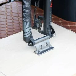 Unbranded Bicycle Fork Mount Bike Block Fork Mount Front Wheel Fork Fixing Holder Cycling Fork Rack Accessories For Travel Carrying Outdoor Displaygrey Black1pc -Bikes Shop 642435167 max