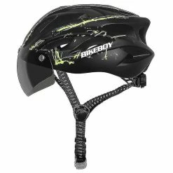 Unbranded Cycling Helmet With Goggles One-piece Bicycle Helmet Mountain Bike Accessories