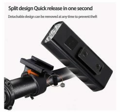 Unbranded Bike Lights, Bicycle Headlight Usb Rechargeable With Accessories, Ipx5 Waterproof Bicycle Light,mountain Bike Light, Easy To Mount For All Bikes(black -Bikes Shop 642440276 max