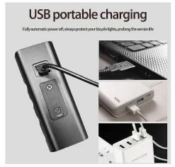 Unbranded Bike Lights, Bicycle Headlight Usb Rechargeable With Accessories, Ipx5 Waterproof Bicycle Light,mountain Bike Light, Easy To Mount For All Bikes(black -Bikes Shop 642440449 max
