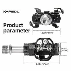Unbranded Spd Bicycle Pedal Non-slip Mtb Bike Pedals Aluminum Alloy Flat Platform Applicable Spd Waterproof Cycling Accessories -Bikes Shop 642441233 max