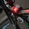 Unbranded Portable Waterproof Nano Bike Brake Red Led Light Safe Indicator Light Kits Bicycle Lights Bicycle Accessories