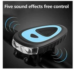 Unbranded Bike Accessories, 250 Lumens Bike Light,waterproof Bike Lights,120 Decibel Tweeter,usb Rechargeable Bicycle Lights(blue) -Bikes Shop 642446299 max