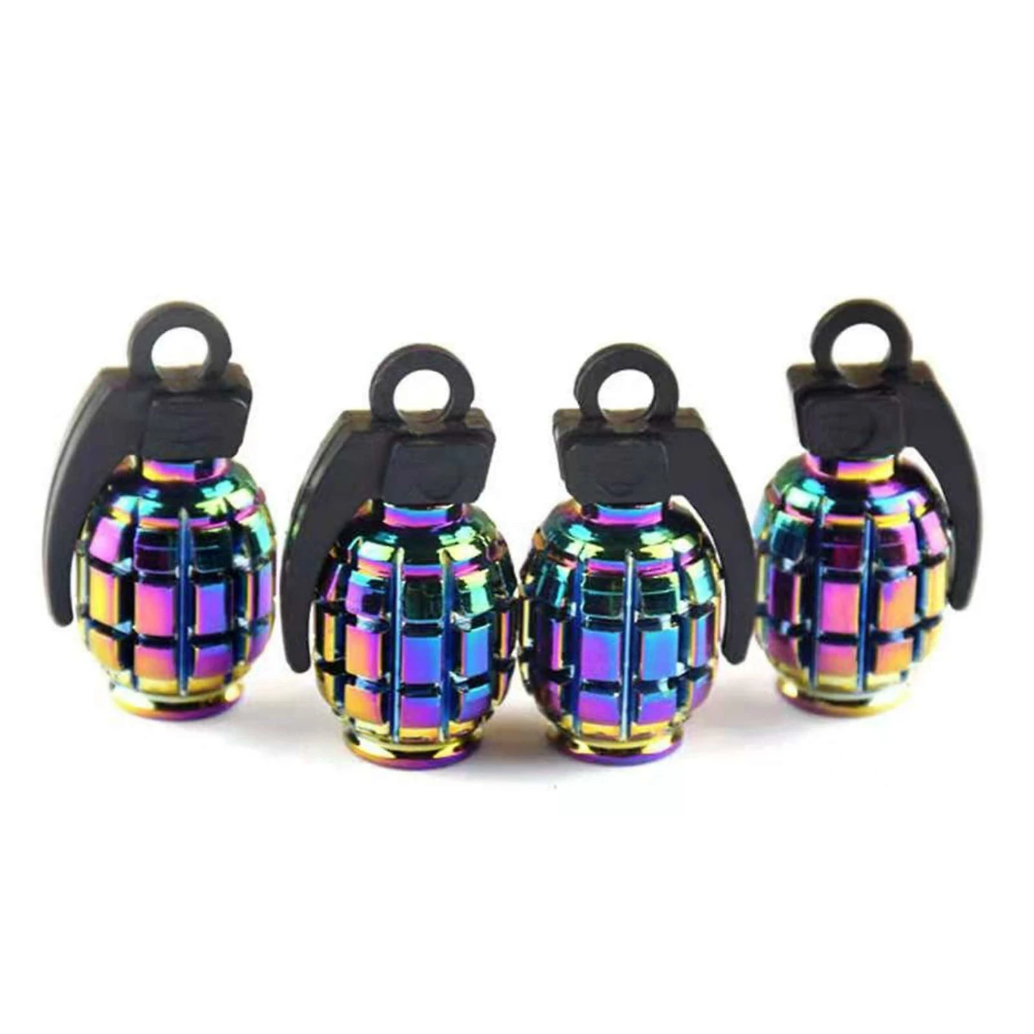 Unbranded Accretion Aluminum Valve Stem Caps For Car, Motorbike, Trucks, Bike And Bicyclecolorful4 Pack 2 Unbranded Accretion Aluminum Valve Stem Caps For Car, Motorbike, Trucks, Bike And Bicyclecolorful4 Pack - Image 2