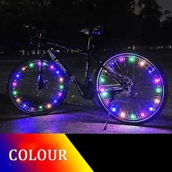 Unbranded 2-tire Pack Bike Wheel Lights - Waterproof Led Bike Spoke Lights For Adult Bike/kids Bike Night Riding - 7 Colors Led Outdoor Bicycle Tire Safety Ligh -Bikes Shop 643892878 max