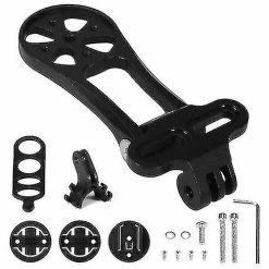 Unbranded Out Front Combo Bicycle Computer Camera Mount Holder Adjustable Bike Stem Extension Cycling Holder H