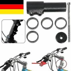 Xxzjd Alg Stem Raiser Pro Bike Alloy Stem Handlebar Rise Extension Stem Increase (black)