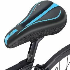 Jccc Grey Bicycle Pu Leather Silicone Cushion Cover Mountain Bike Waterproof Seats Sponge Cover Antislip Cycling Seats Cover Bicycle Accessories -Bikes Shop 659163524 max