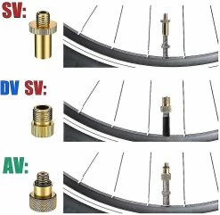 Unbranded Bike Valve Adapters, 24 Pcs Bike Inflation Adapter Kit, Bike Valve With Seal Ring, Easy To Install For Dv Av Sv Bike Pump Compressors Pumps -Bikes Shop 659692811 max