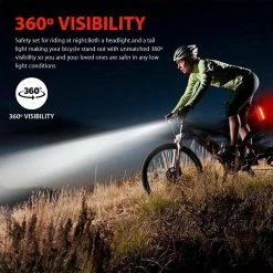 Unbranded Mtb Bike Bicycle Cycling Usb Rechargeable Led Head Front Light Rear Tail Lamp -Bikes Shop 660472307 max