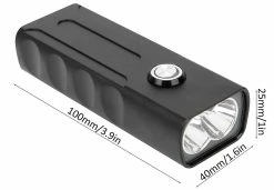 Unbranded Bike Accessories, Cycling Torch,headlamp Bike Taillight Front Tail Integration Usb Rechargeable Flashlight(black) -Bikes Shop 678486348 max