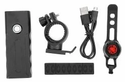 Unbranded Bike Accessories, Cycling Torch,headlamp Bike Taillight Front Tail Integration Usb Rechargeable Flashlight(black) -Bikes Shop 678486515 max