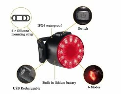 Unbranded Led Bike Lights Set, Ultra Bright Front And Back Rear Bicycle Light, Ipx5 Waterproof Mountain Road Cycle Headlight And Taillight Set (black) 7 Unbranded Led Bike Lights Set, Ultra Bright Front And Back Rear Bicycle Light, Ipx5 Waterproof Mountain Road Cycle Headlight And Taillight Set (black) -Bikes Shop 678503528 max
